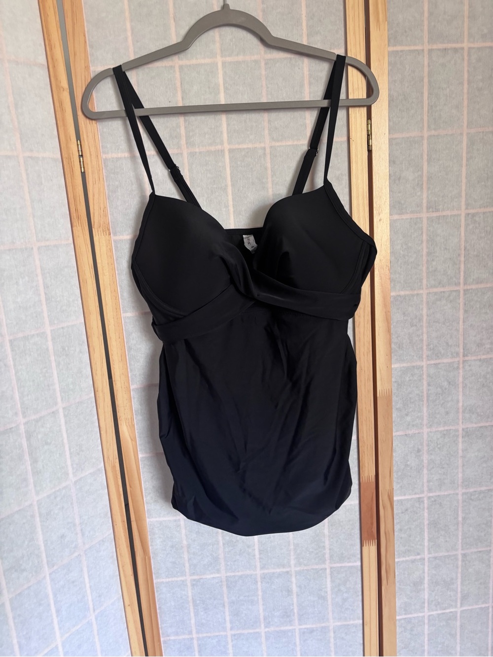 Classic Black One-Piece Swimsuit with Supportive Cups